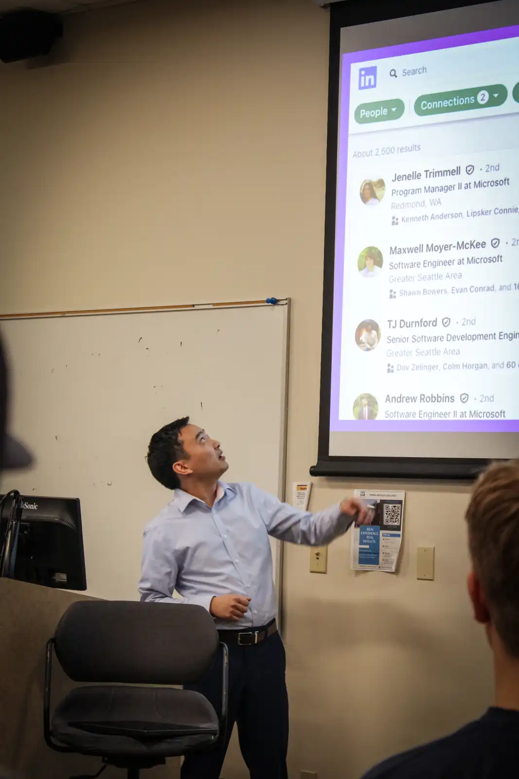 Searching LinkedIn for Alumni