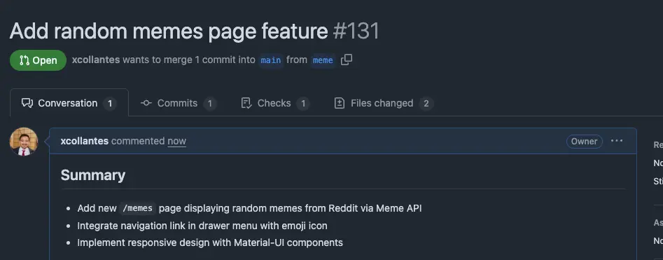 Memepage PR